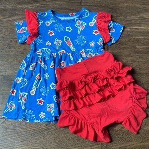 BAMBOO Laree+Co Peplum and Bummie set